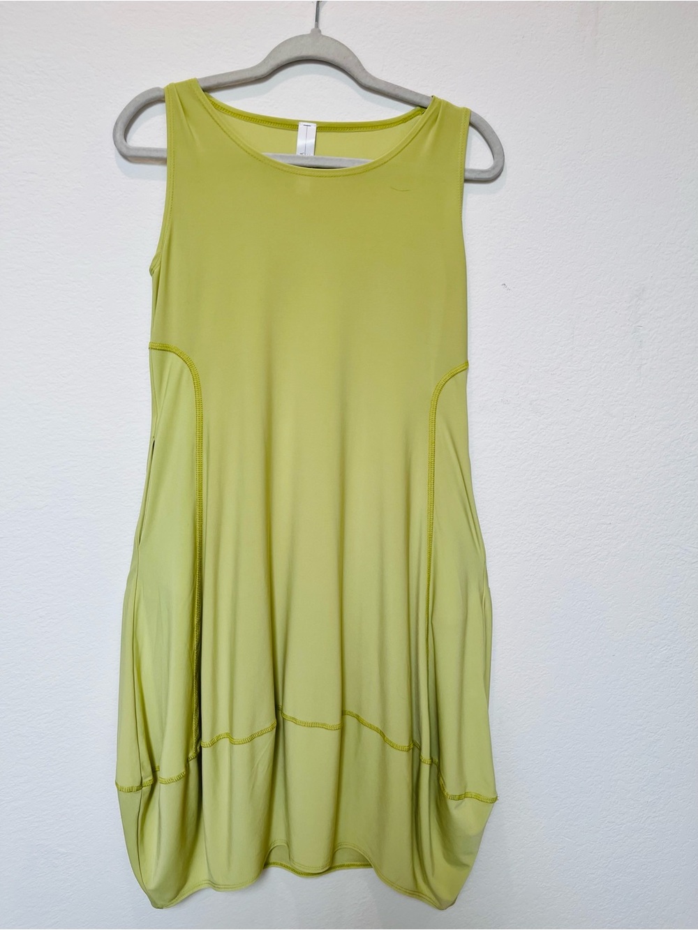 MarlaWynne Lime Green Soft Flowy Comfortable CasualDress
